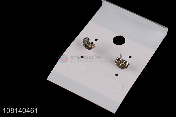 Top selling stainless steel round ear studs for jewelry