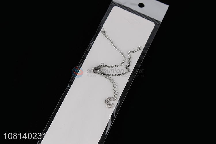 New design durable silver fashionable necklace for jewelry