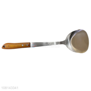 Yiwu Market Stainless Steel Wooden Handle Spatula for Kitchen