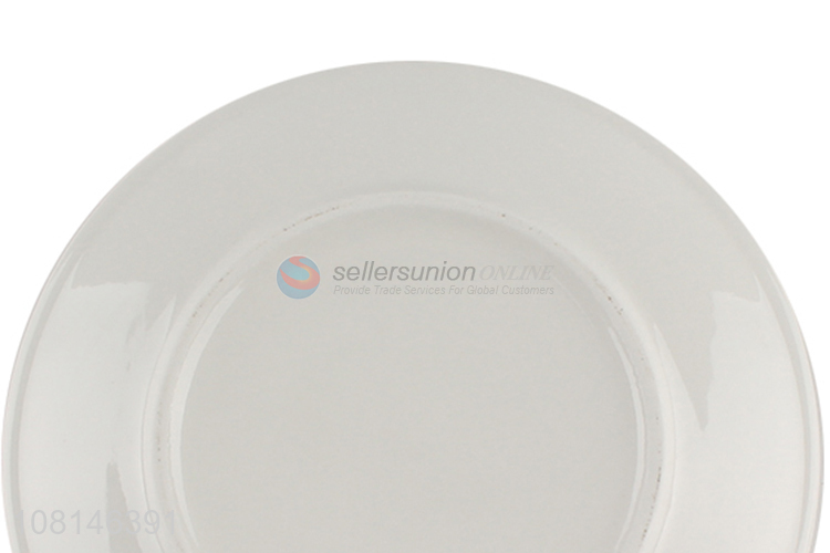 New Style Colorful Ceramic Plate Round Plate Fashion Saucer