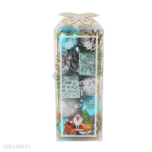 Hot Sale Mini Gift Box Christmas Balls Pine Cones For Christmas
