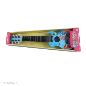 Hot selling 6 strings mini toy guitar ukulele for preschoolers