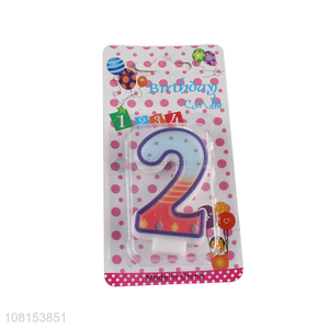 High quality number 2 birthday cake number candle wholesale