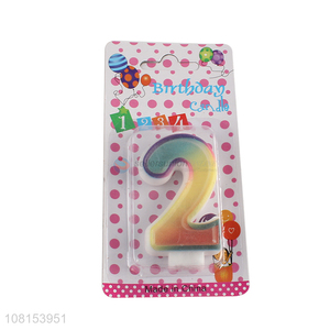 Yiwu market 0-9 number candle numeral birthday cake candles