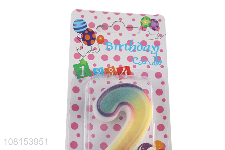 Yiwu market 0-9 number candle numeral birthday cake candles
