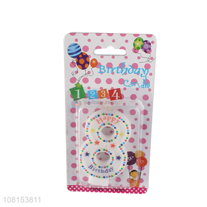 Low price number 8 birthday party candles numeral cake candles