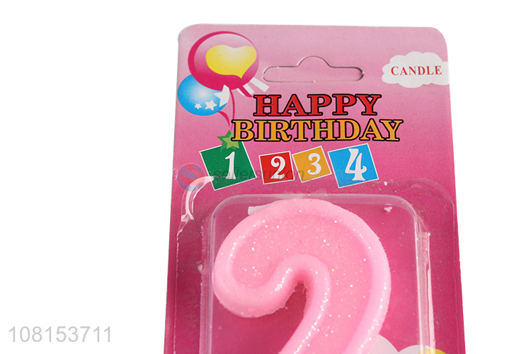 Good quality glitter number birthday cake candle party supplies