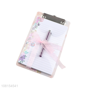 Yiwu wholesale creative memo pad with gel pen for students