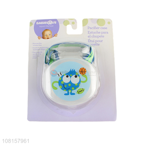 Best quality portable baby pacifier holder clip box for sale