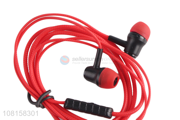 Low price wired in-ear earbud headphones with microphone