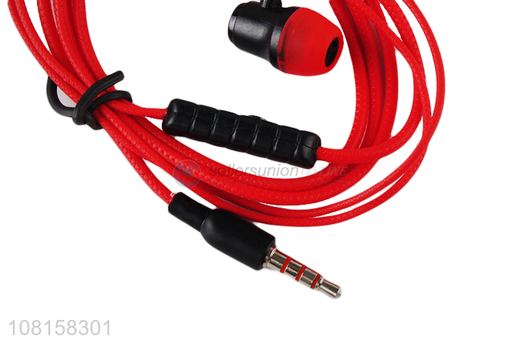 Low price wired in-ear earbud headphones with microphone