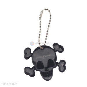 Good Price Skull Shape Reflective Keychain Cool Pendant