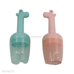 Popular products cute design long handle baby teether