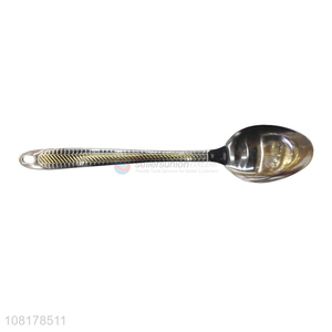 Yiwu market stainless steel pointed spoon dinner spoon