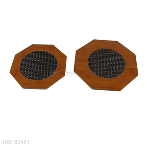 Yiwu wholesale octagon bamboo heat pads for kitchen