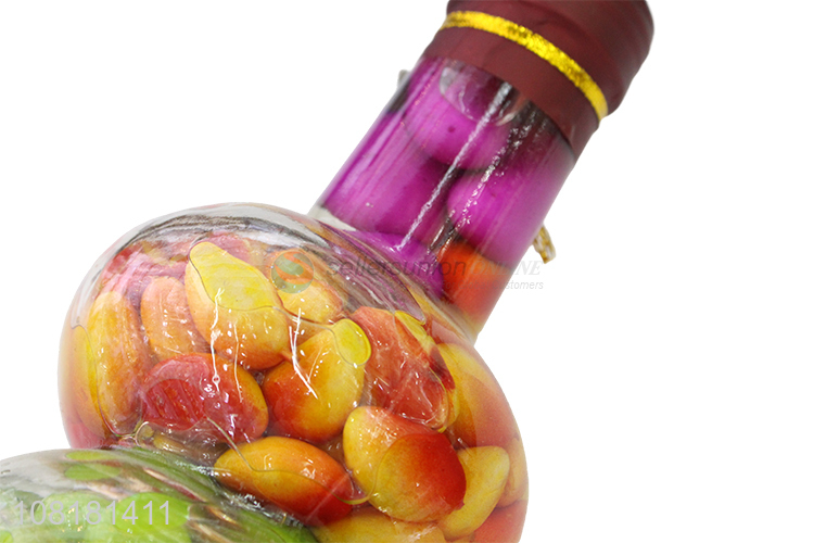 Hot products creative simulation fruits glass bottle for crafts