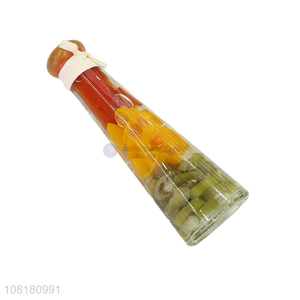 China products simulation vegetable filling glass bottle