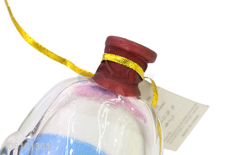 Yiwu wholesale colourful sand filling glass bottle for crafts