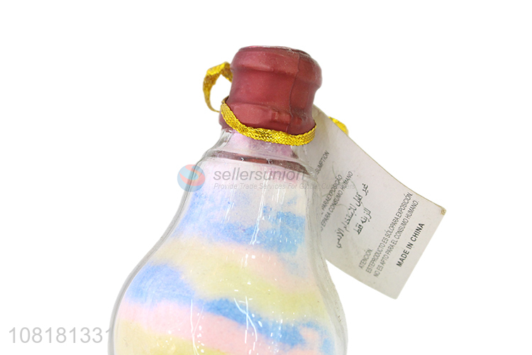 China factory colourful glass wishing bottle glass crafts
