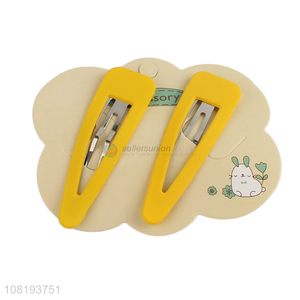 New products yellow temperament hairpins bangs clip