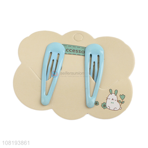 High quality simple hairpins girl kids bangs clips