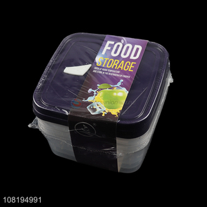 Promotional 3pcs food storage containers set clear snacks storage box