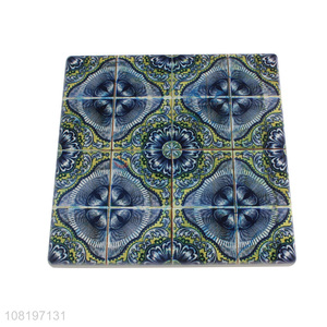 High quality delicate square craft coasters ceramic coasters for drinks