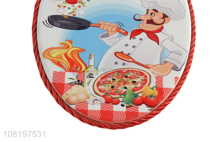 High quality oval ceramic heat pads kitchen counter insulation mat