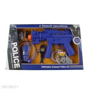 China factory safety kids police series toys gun toys