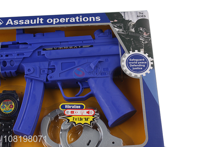 China factory safety kids police series toys gun toys
