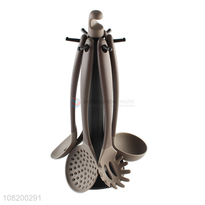 New products plastic handle silicone kitchen utensils set