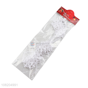 Low price Christmas tree garland chain snowflake chain for decoration