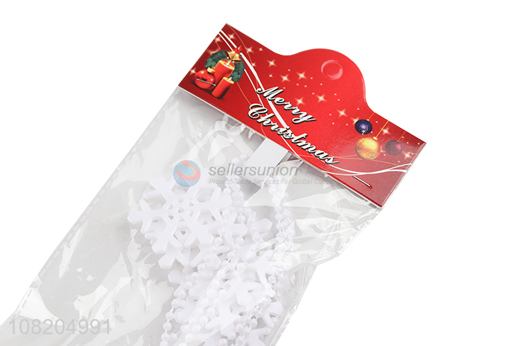 Low price Christmas tree garland chain snowflake chain for decoration
