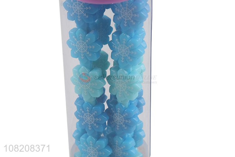 Wholesale stacking buildable crayons snowflake crayons for kids