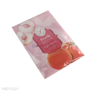 New arrival creative hookless fragrance sachet with peach
