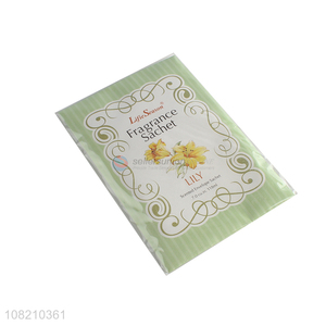 China supplier fresh lily hanging fragrance sachet