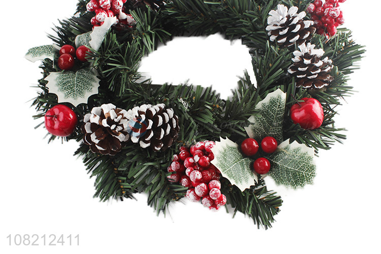 China factory handmade christmas wreath for party hanging