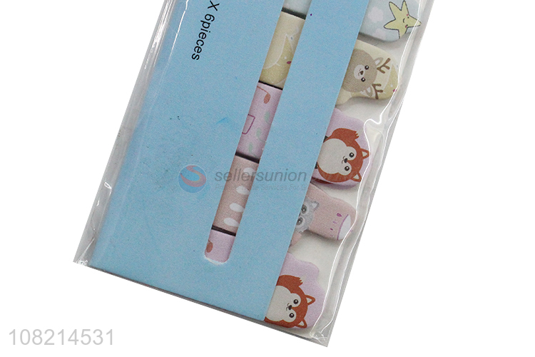 Wholesale cartoon animal sticky notes removable memo pads