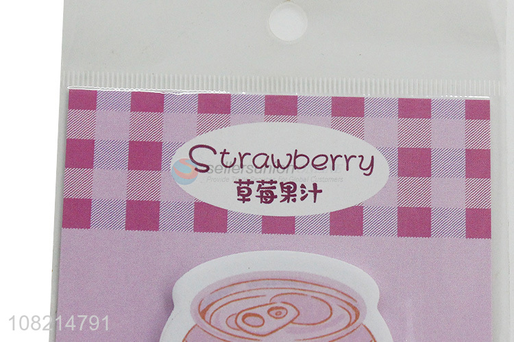 Yiwu market canned strawberry juice sticky notes notepads