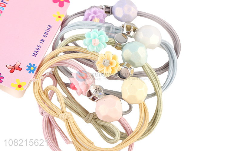 Custom Fashion Hair Ring Hair Rope With Delicate Charms