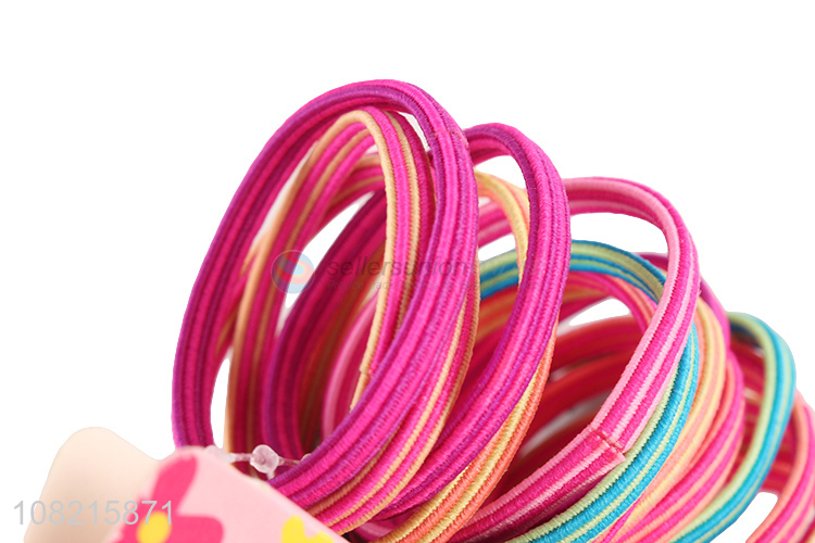 Wholesale 16 Pieces Hair Rope Elastic Hair Ring For Girls