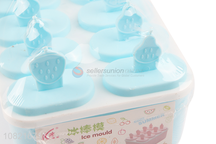 High quality 8 pieces bpa free plastic ice pop molds popsicle maker set