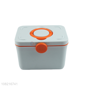 High quality lockable family emergency kit storage box plastic medicine box