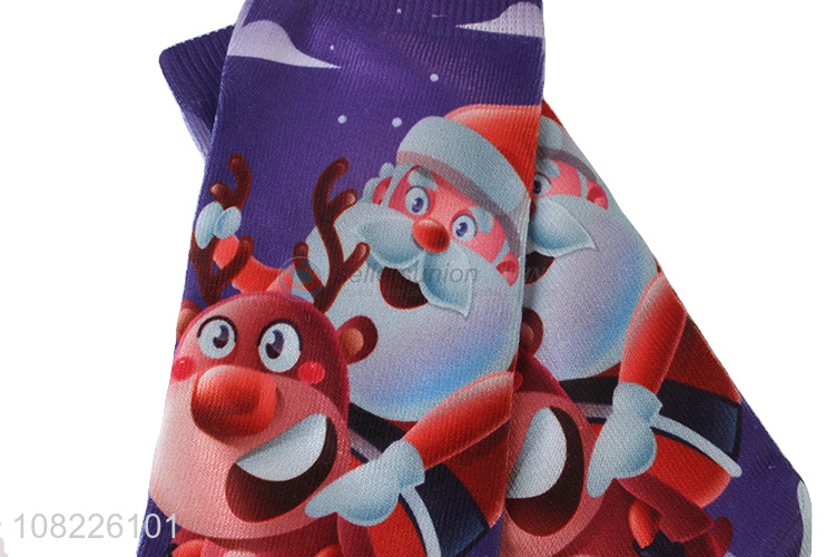 Best selling 3D Christmas socks heat transfer printing socks