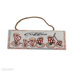 Yiwu wholesale ceramic hanging board decoration for coffee bar
