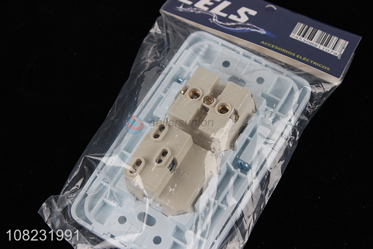 Online wholesale 1 gang 1 way wall switch and 3 pin socket