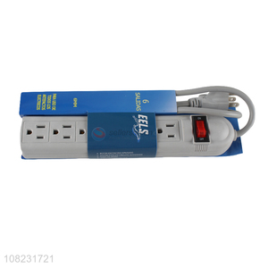 Best selling 6 outlets extension power socket power strip