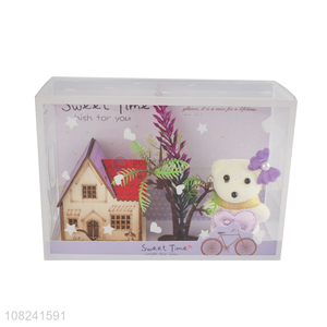 New products creative Valentine's Day bear gifts set with house model
