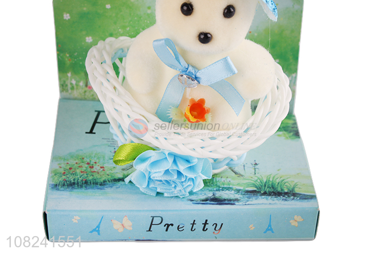 Latest products Valentine's Day gifts set mini bear with basket