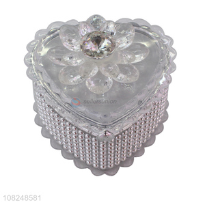 Hot items heart shape fashionable plastic jewelry box